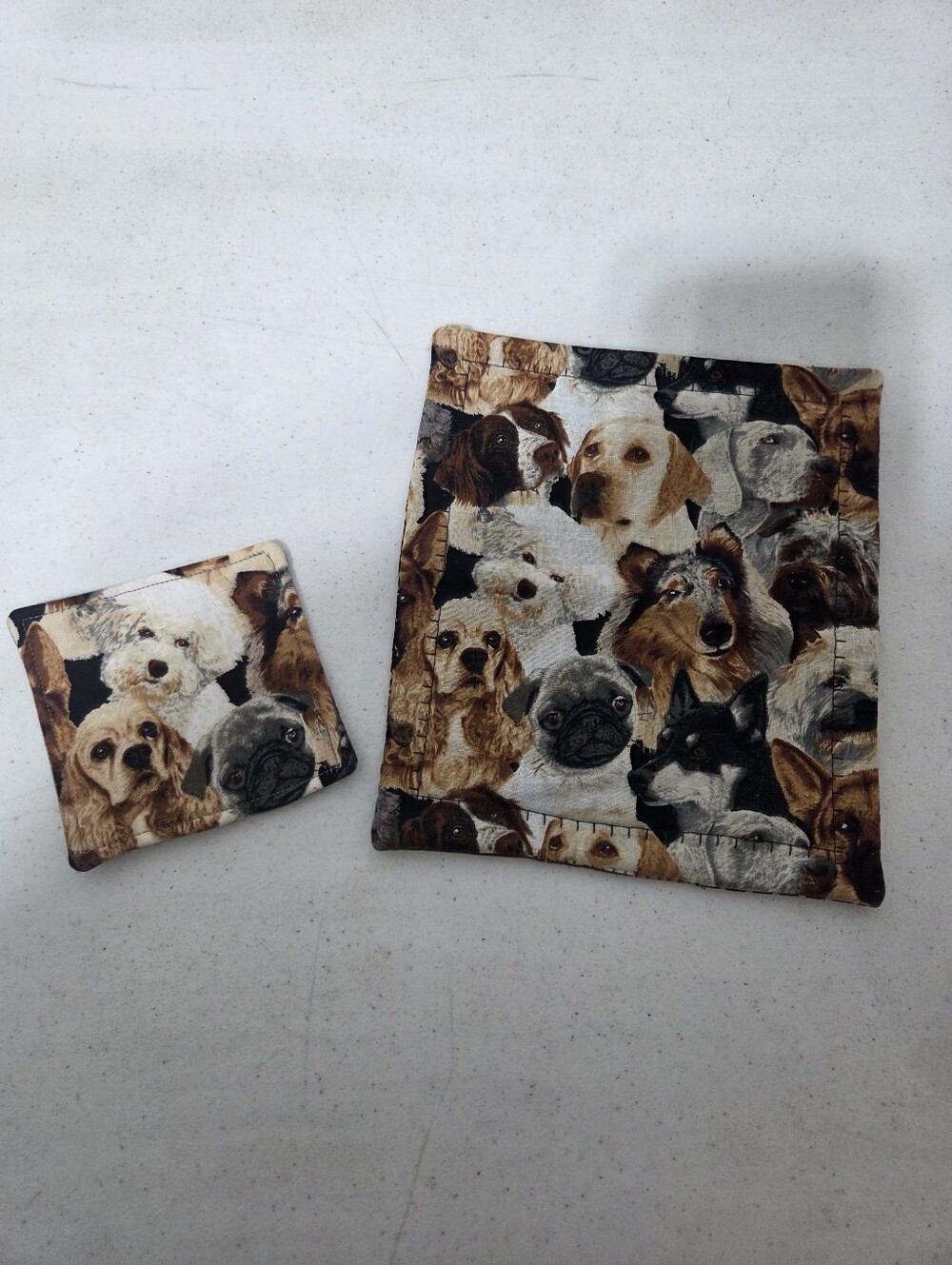 New handstitched Pug And Friends Decorative Coasters
